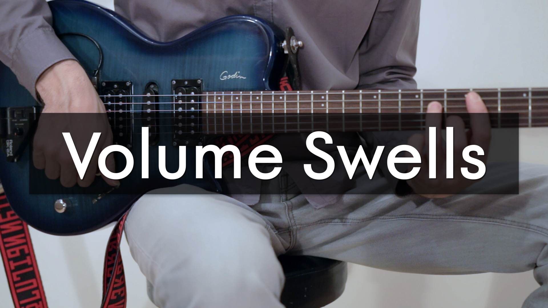 How to play Ambient guitar volume Swells
